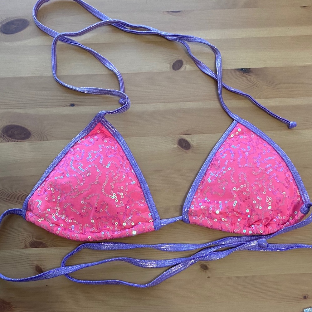 Pink Sequin Bikini
